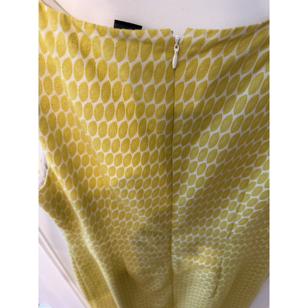 anne taylor sleeveless dress size 8 Yellow - Picture 4 of 5